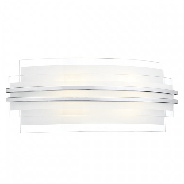 Sector LED Large Wall Light with Clear and Frosted Glass