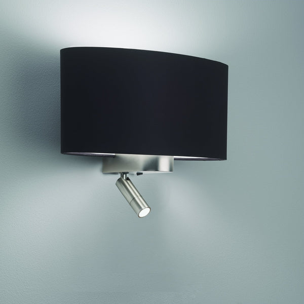 Napoli Reader in Matt Nickel and Integrated LED Reading Light