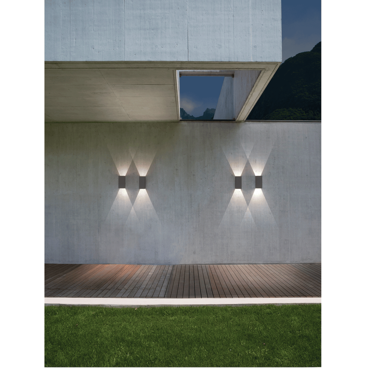 Oslo 160 LED IP65 Exterior Wall Light in Black