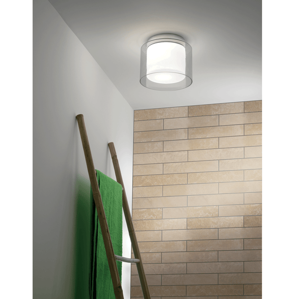 Arezzo IP44 Glass Bathroom Ceiling Light