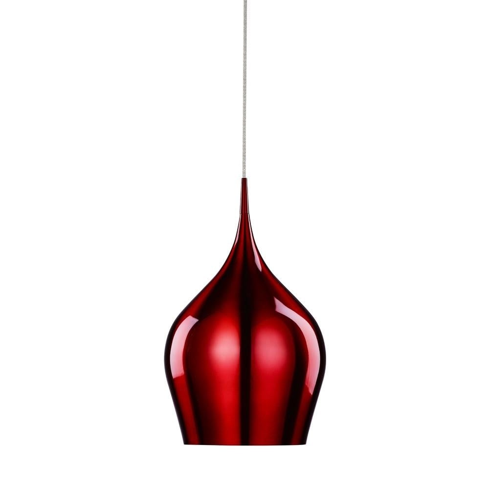 Vibrant Red Aluminium Pendant Light
