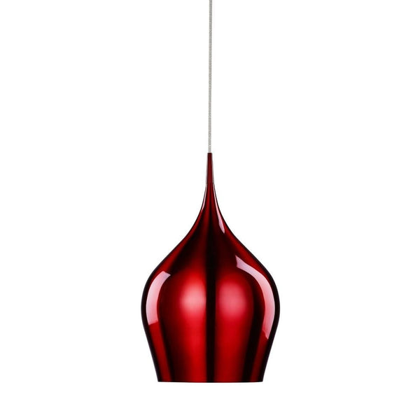 Vibrant Red Aluminium Pendant Light