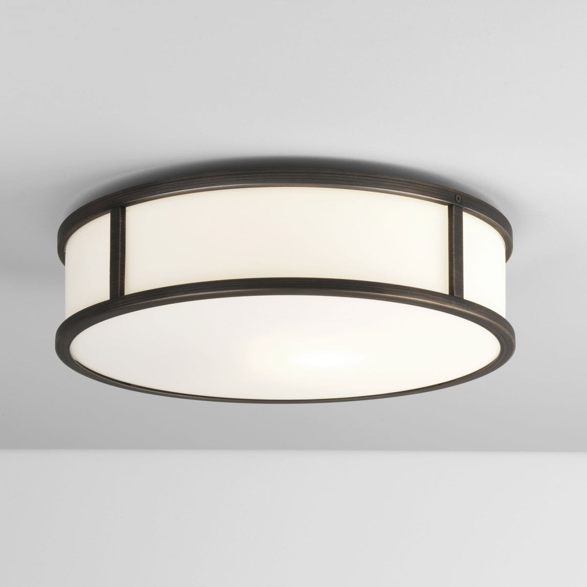 Mashiko Round 300 IP44 Ceiling Light in Bronze