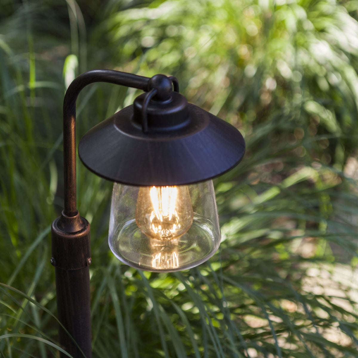 Cate Exterior Bollard in Brown/Black