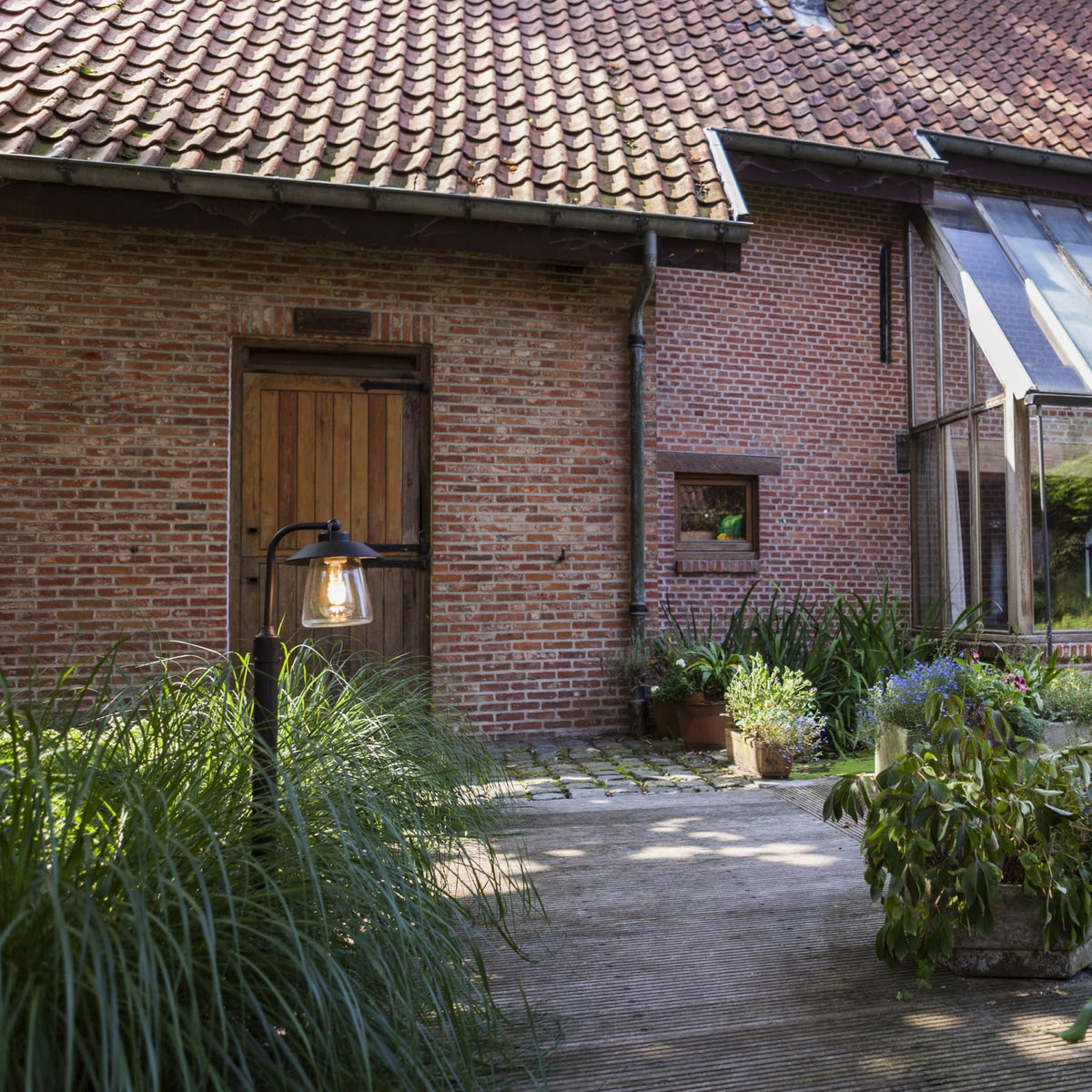 Cate Exterior Bollard in Brown/Black