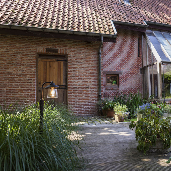 Cate Exterior Bollard in Brown/Black