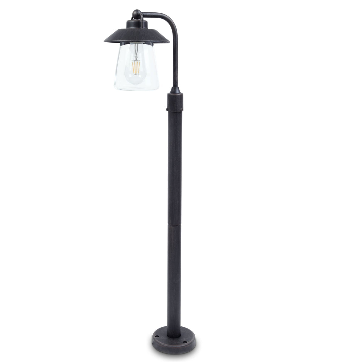 Cate Exterior Bollard in Brown/Black