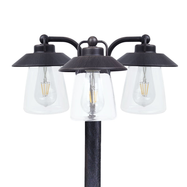 Cate Exterior Triple Head Tall Post