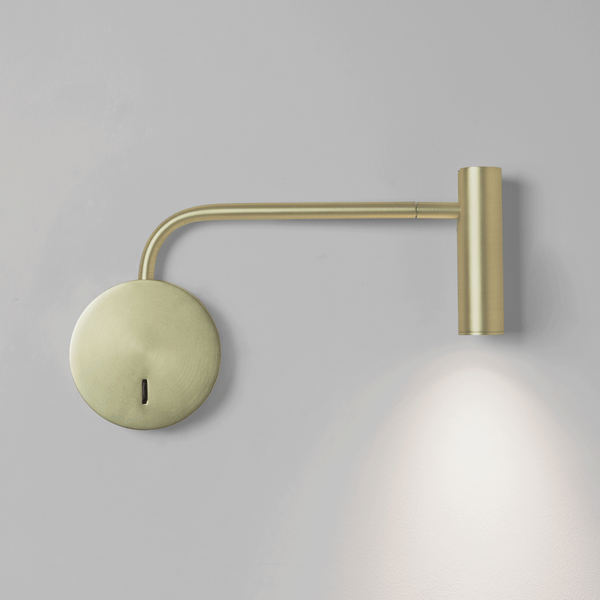 Enna Wall LED Matt Gold Reading Wall Light