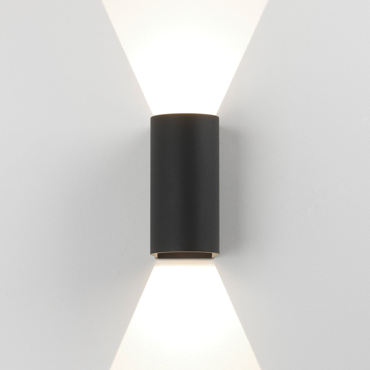 Dunbar 160 LED Up and Down Exterior Wall Light in Black