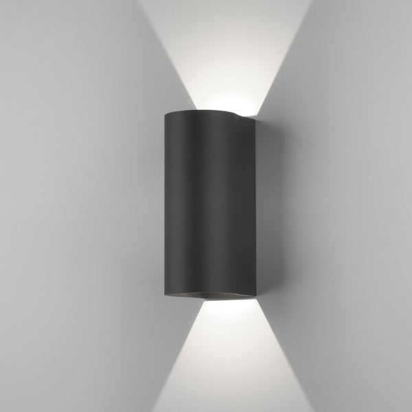 Dunbar 255 LED Up and Down Exterior Wall Light in Black