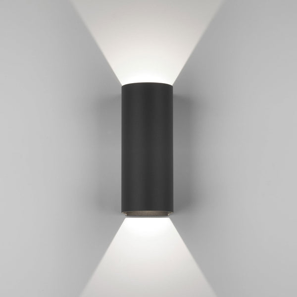 Dunbar 255 LED Up and Down Exterior Wall Light in Black