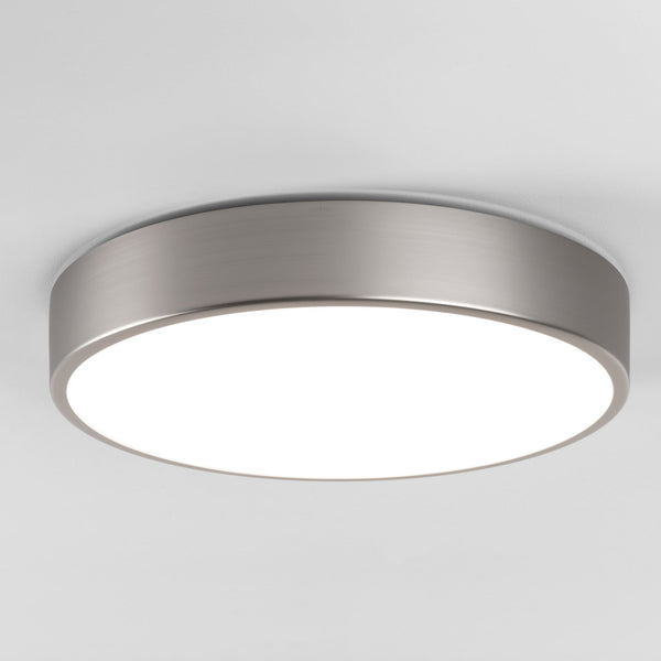 Mallon LED Bathroom IP44 Ceiling Light in Matt Nickel