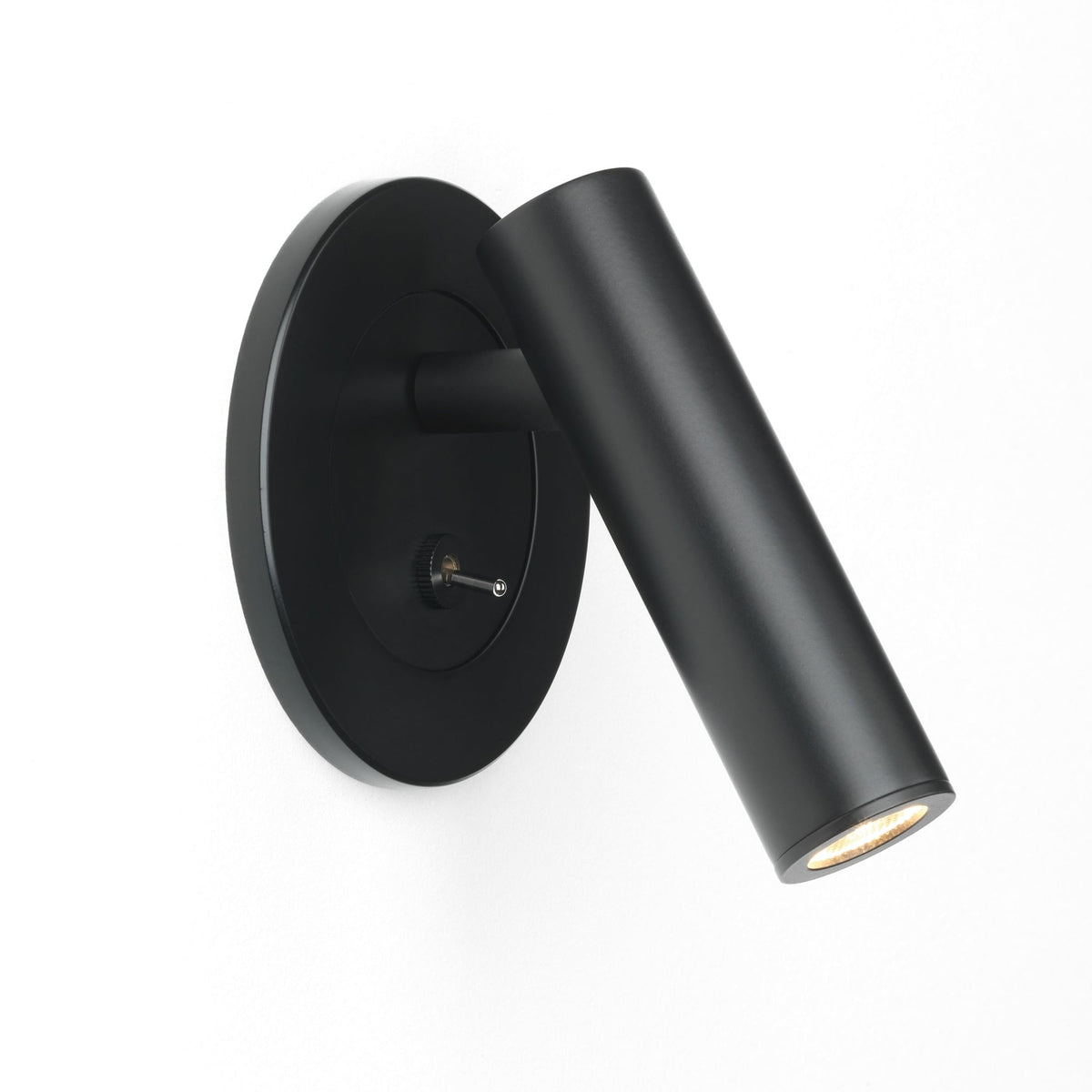 Enna Recess Round Switched Reading Light in Black