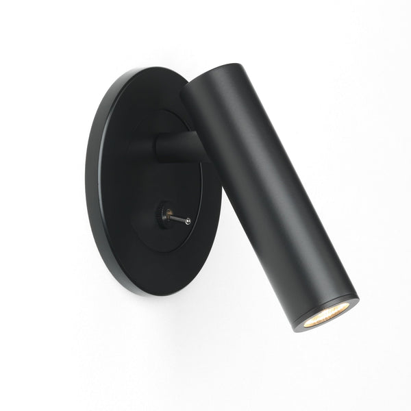 Enna Recess Round Switched Reading Light in Black