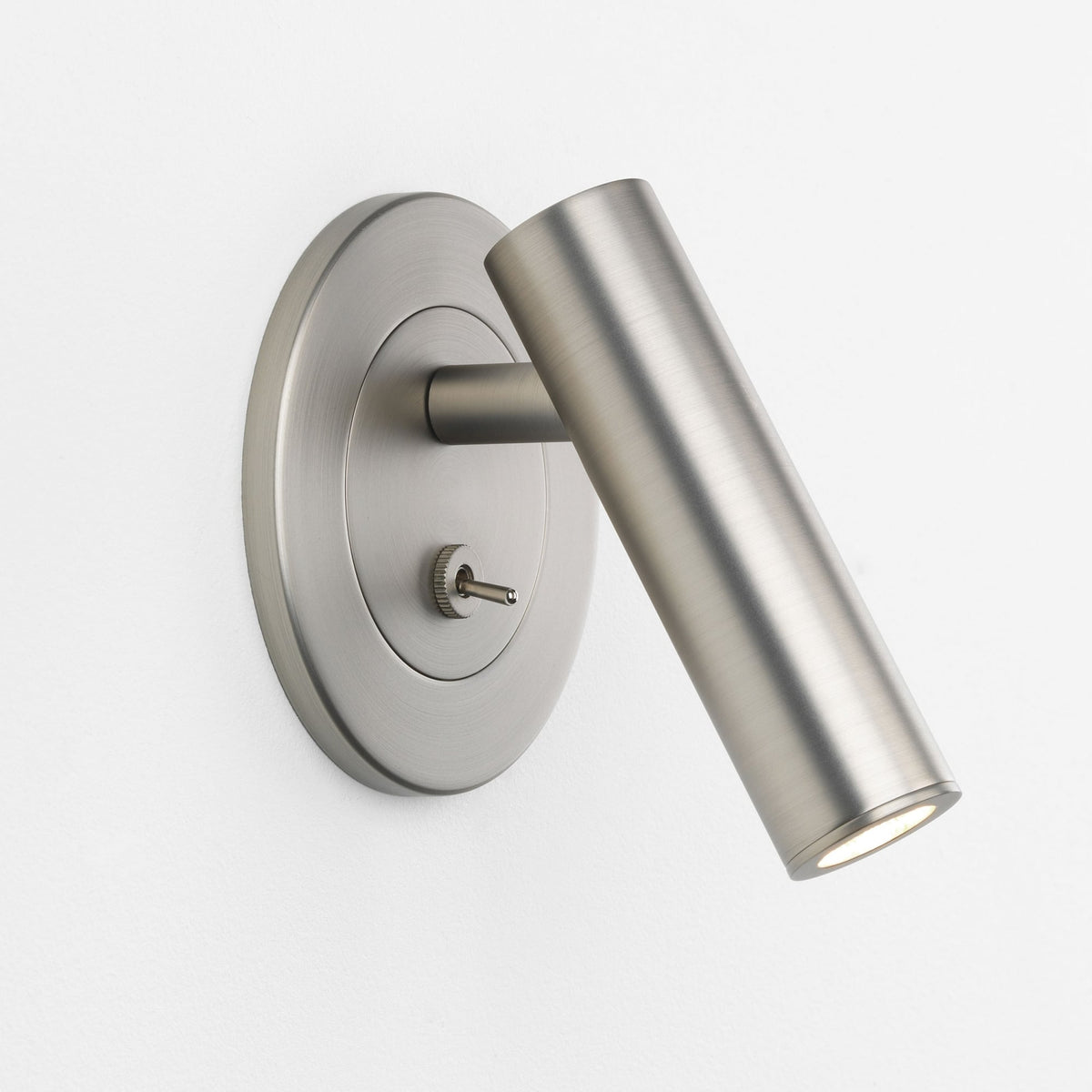 Enna Recess Round Switched Reading Light in Matt Nickel