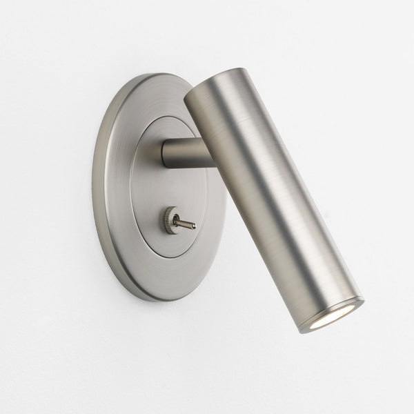 Enna Recess Round Switched Reading Light in Matt Nickel