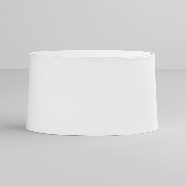 Tapered Oval Shade in White