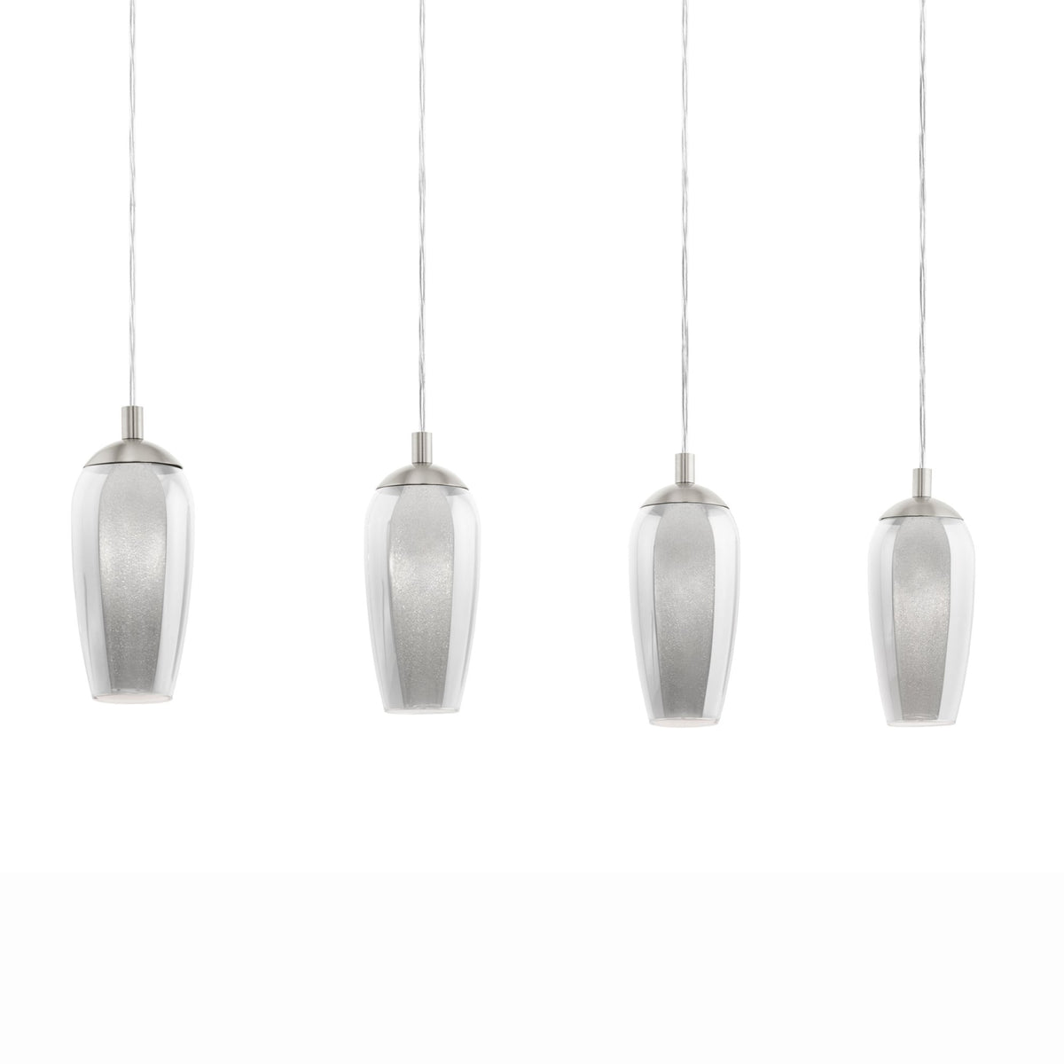 Farsala Four Drop Pendant Bar with Smoked Glass Shade