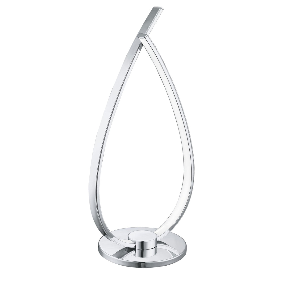 Roncade Two Arm Curve LED Table Lamp in Chrome