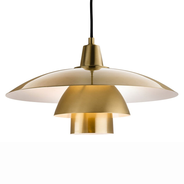 Olsen Scandinavian Pendant in Brushed Brass