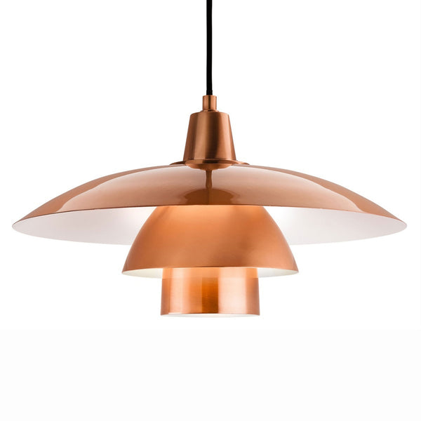 Olsen Scandinavian Pendant in Brushed Copper