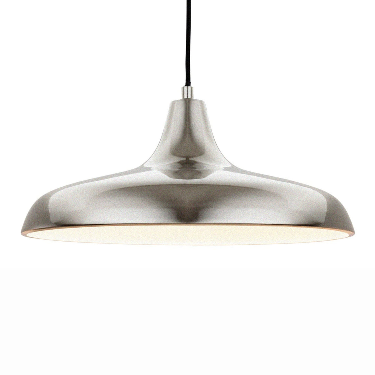 Curtis Slimline Pendant in a Brushed Steel Finish