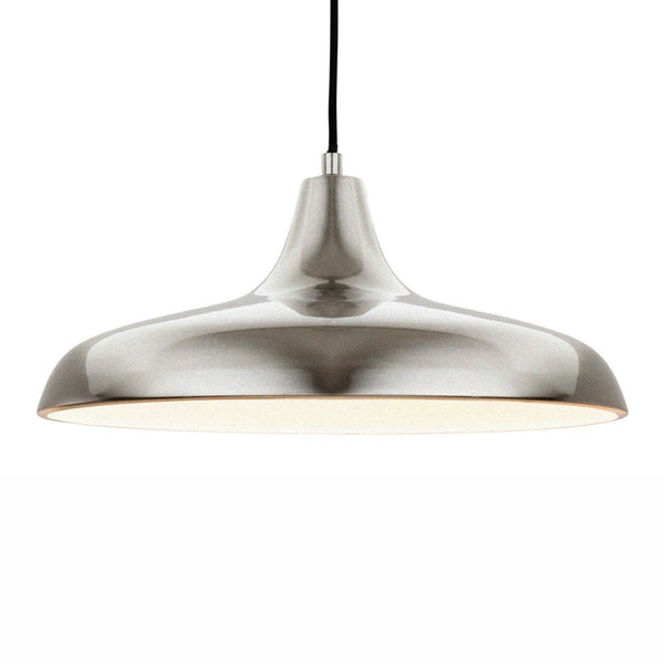 Curtis Slimline Pendant in a Brushed Steel Finish