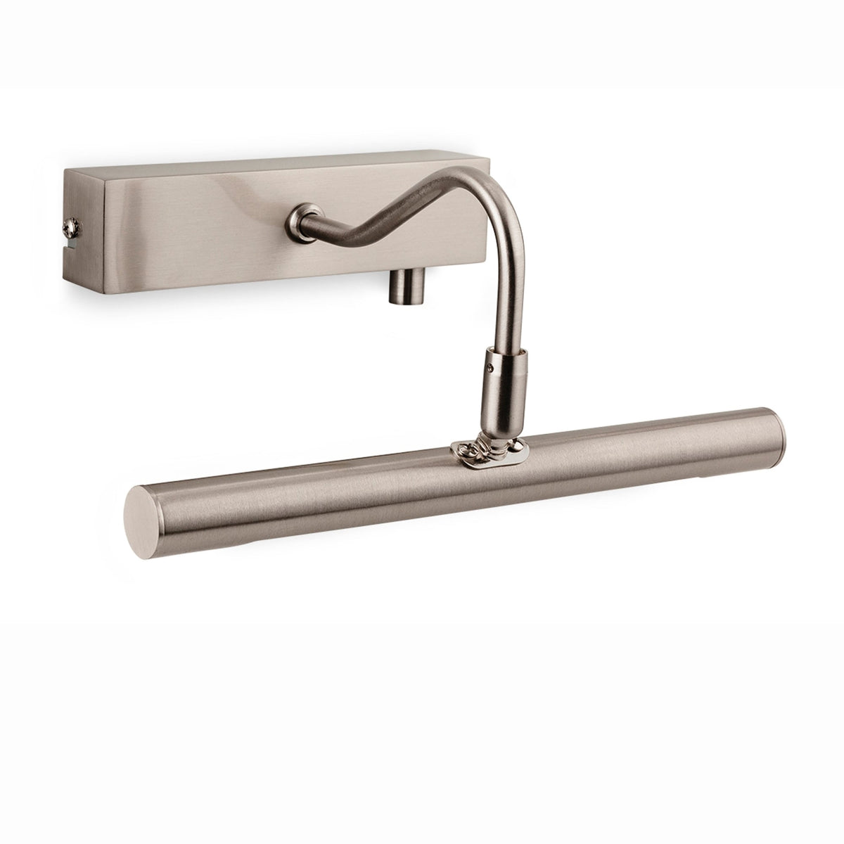 Dimmable Single Arm LED Picture Light in Brushed Steel