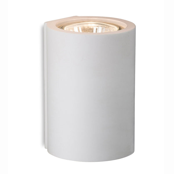 Wells Single Plaster Up or Down Wall Light in White