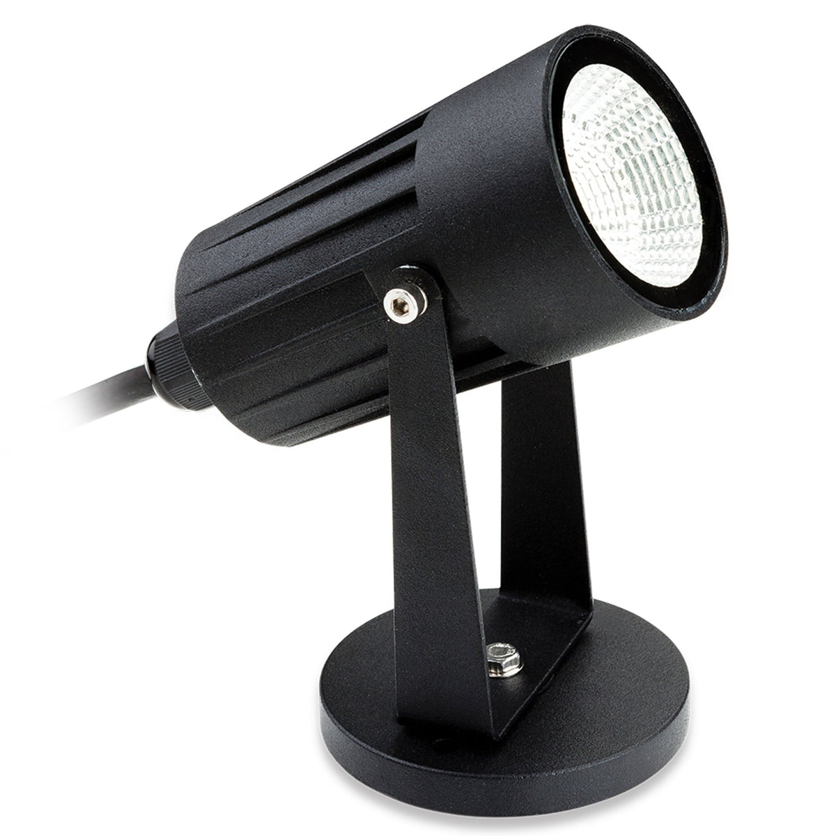 LED 5W Spot Exterior Ground or Wall Light in Black