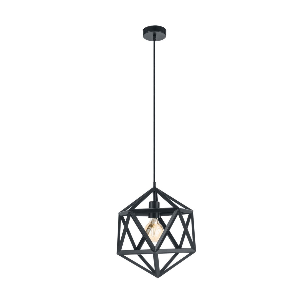 Embleton Black Geometric Pendant