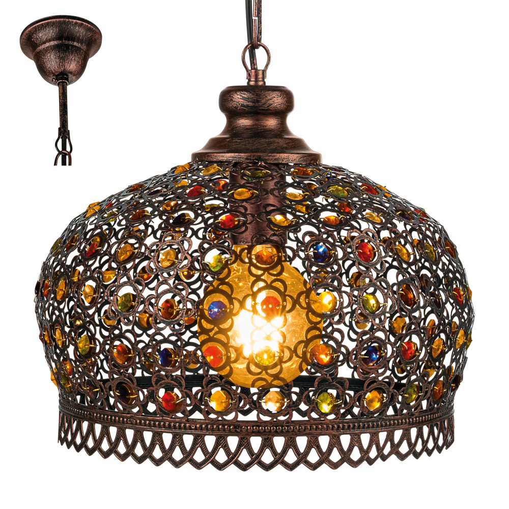 Jadida Antique Copper Pendant Light 330