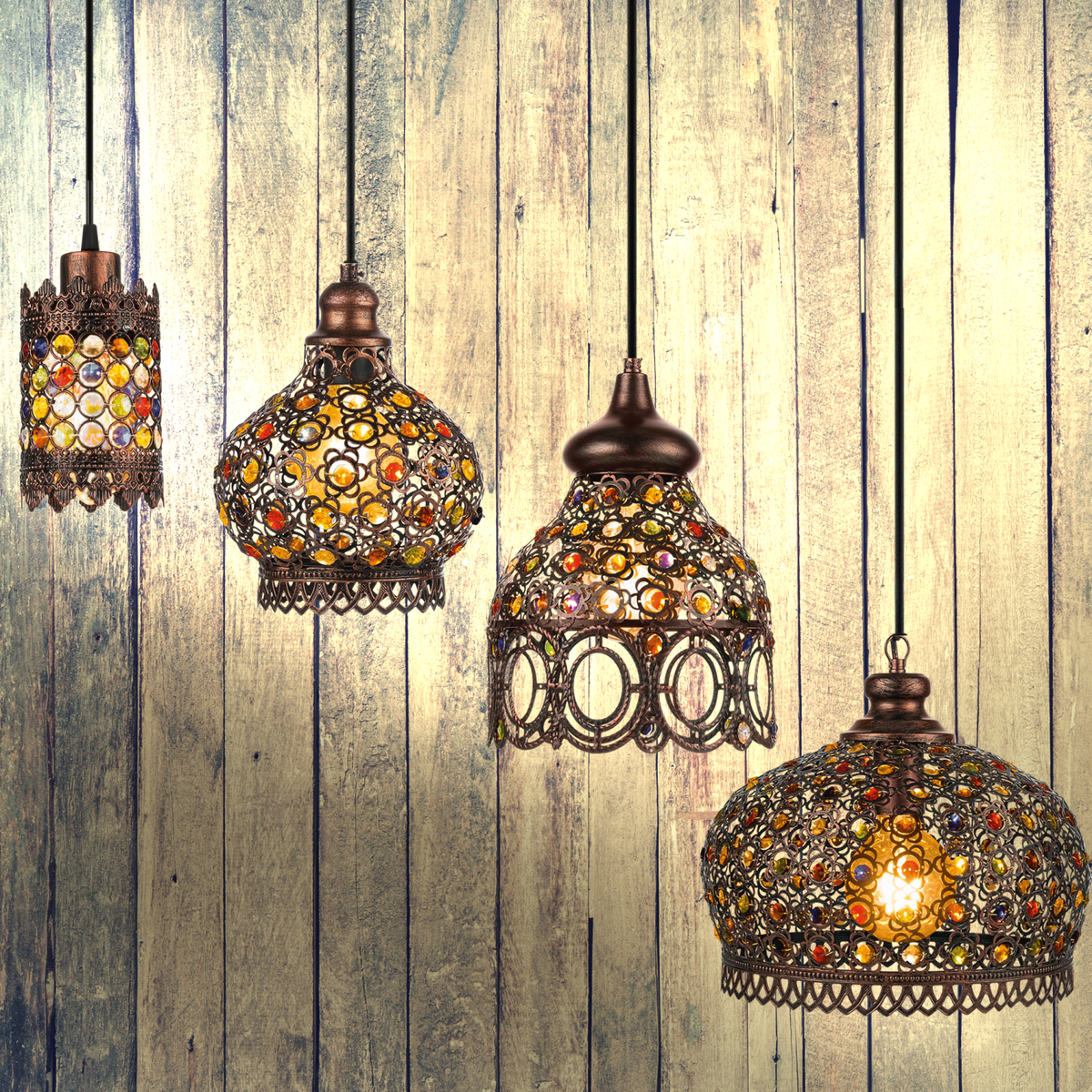 Jadida Antique Copper Pendant Light 330