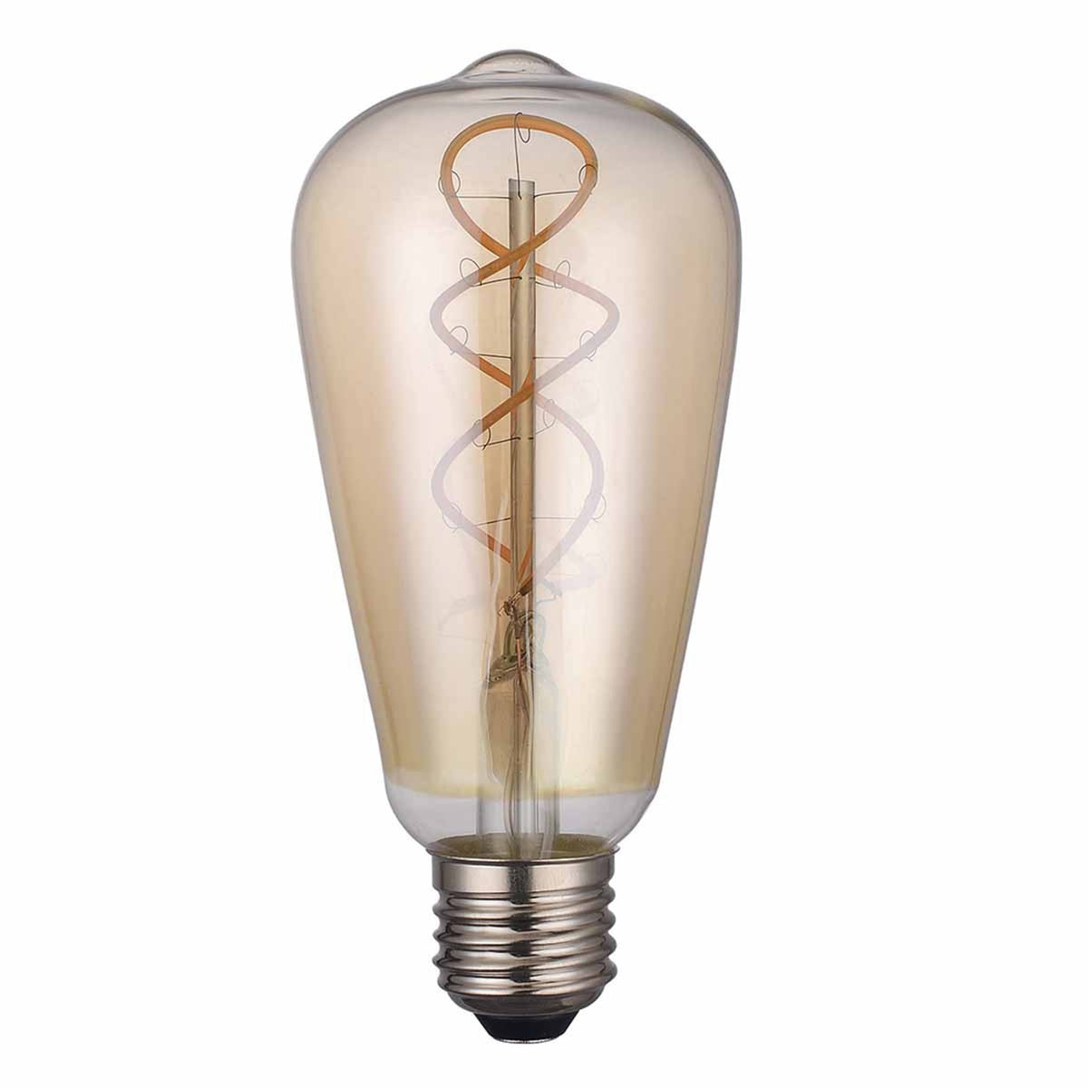 E27 Vintage Dimmable Extra Warm White Loop Filament Pear Shaped LED 4W 1800K 160lm