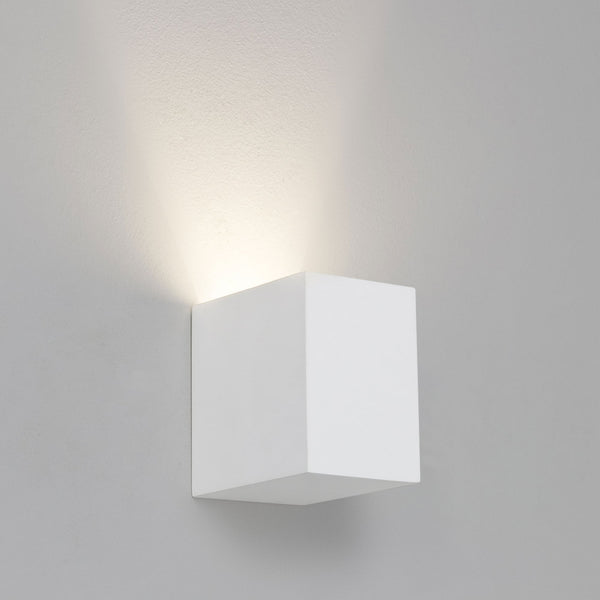 Parma 110 White Plaster Wall Light