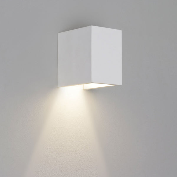 Parma 110 White Plaster Wall Light