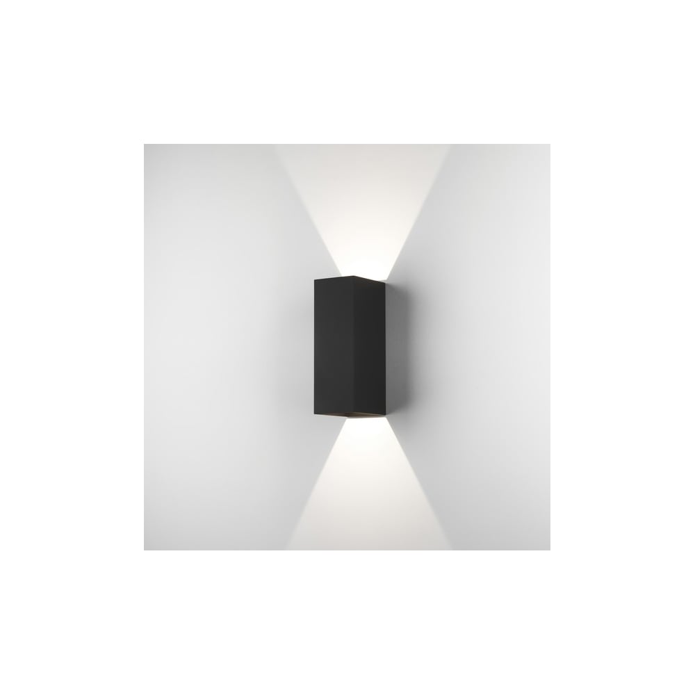 Oslo 255 LED IP65 Exterior Wall Light in Black
