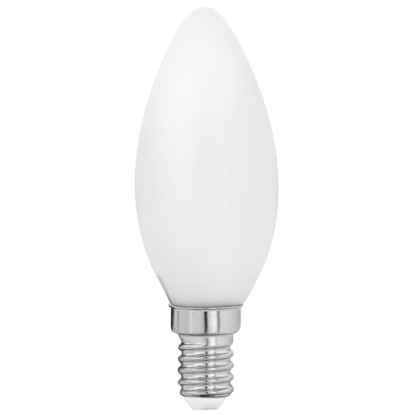 E14 Frosted Warm White LED Candle 4W 2700K 470lm