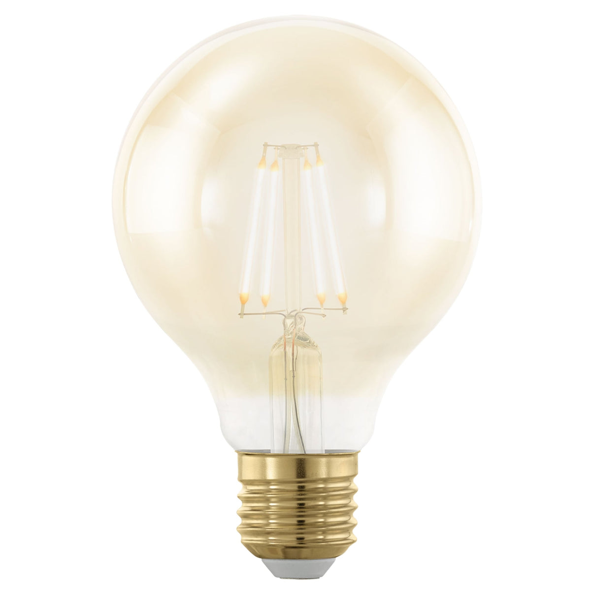 E27 Amber Dimmable Extra Warm 80mm Globe LED 4W 1700K 300lm