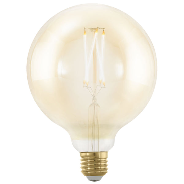 E27 Amber Extra Warm 125mm Globe LED 4W 1700K 300lm