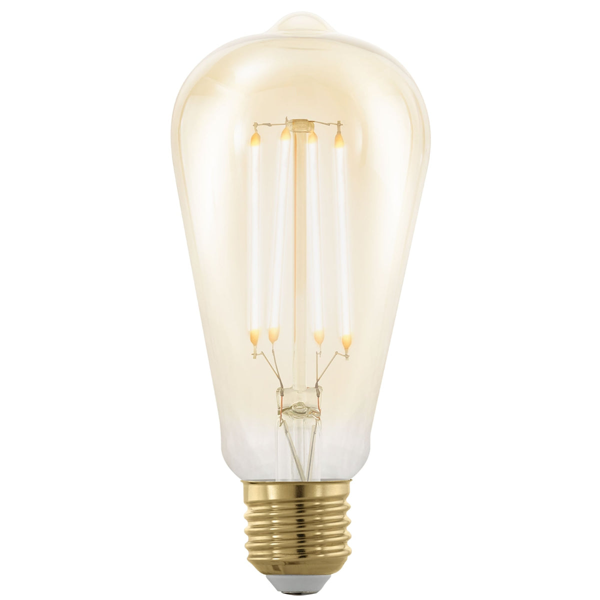 E27 Amber Dimmable Extra Warm Pear Shaped LED With 4W 1700K 320lm