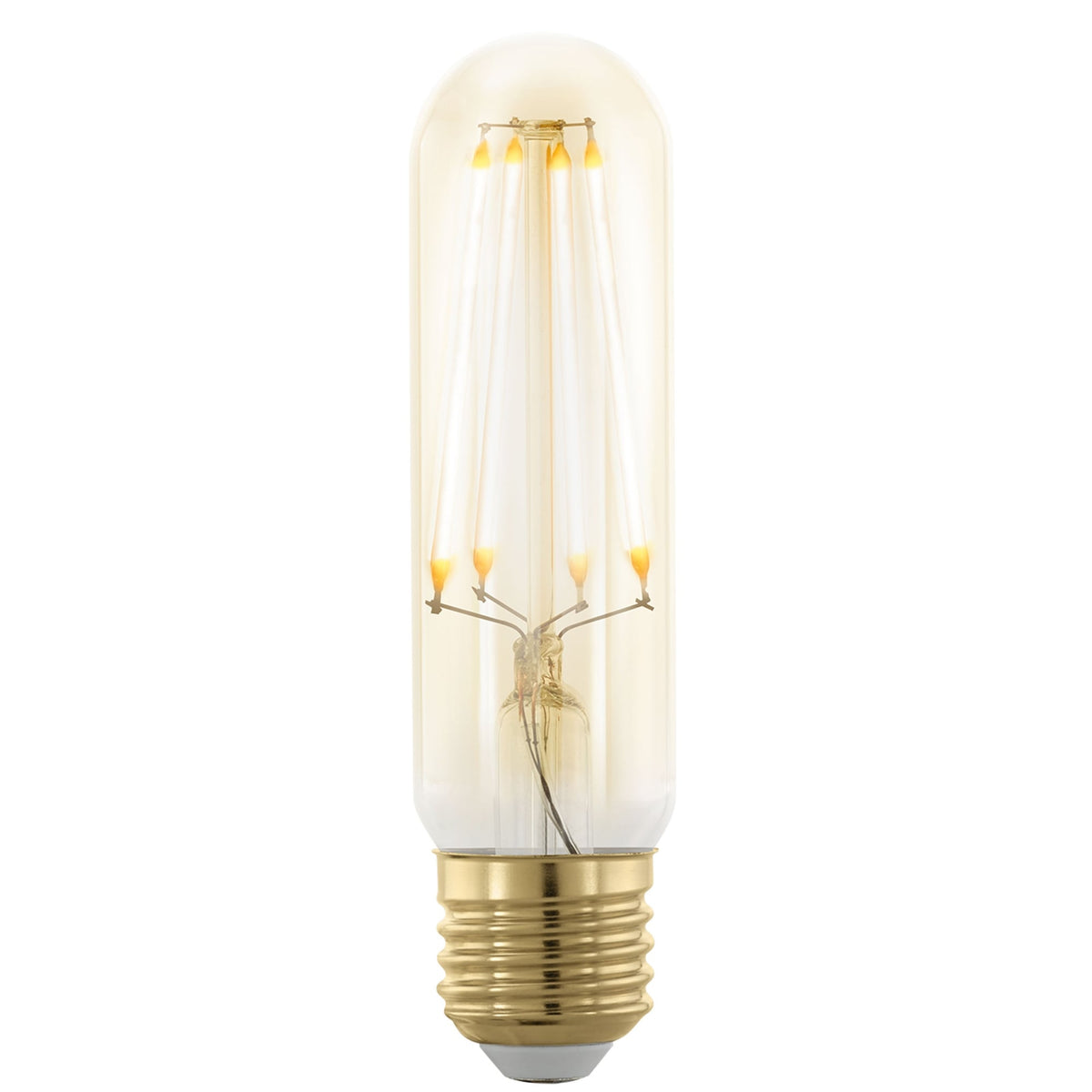 E27 Amber Dimmable Extra Warm LED 125mm Tube 4W 1700K 320lm