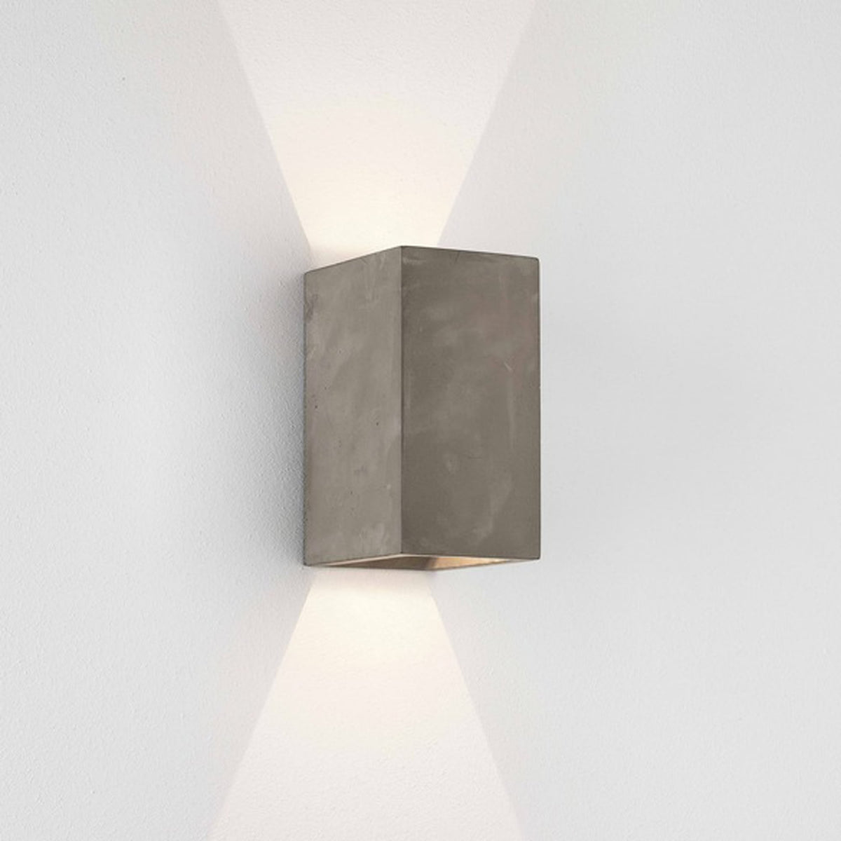Oslo 160 LED IP65 Exterior Wall Light in Concrete