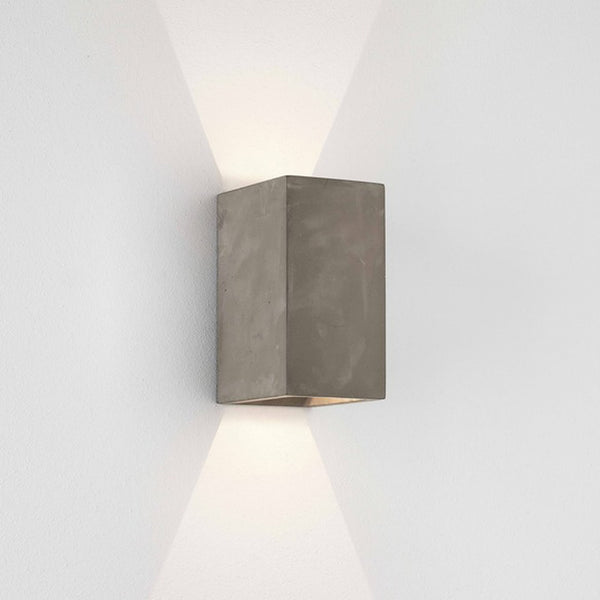 Oslo 160 LED IP65 Exterior Wall Light in Concrete