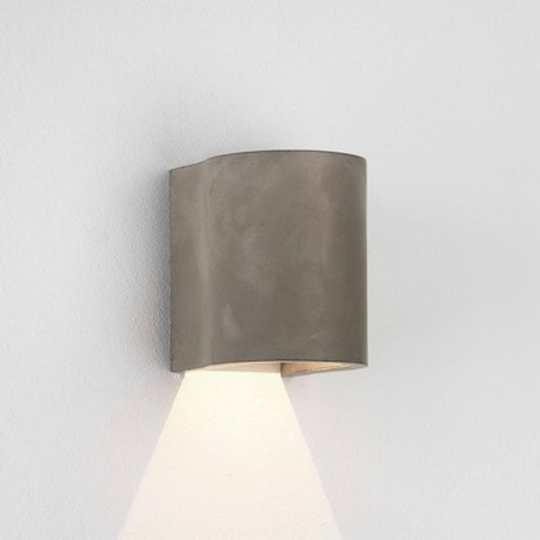 Dunbar 120 LED Down Exterior Wall Light in Concrete