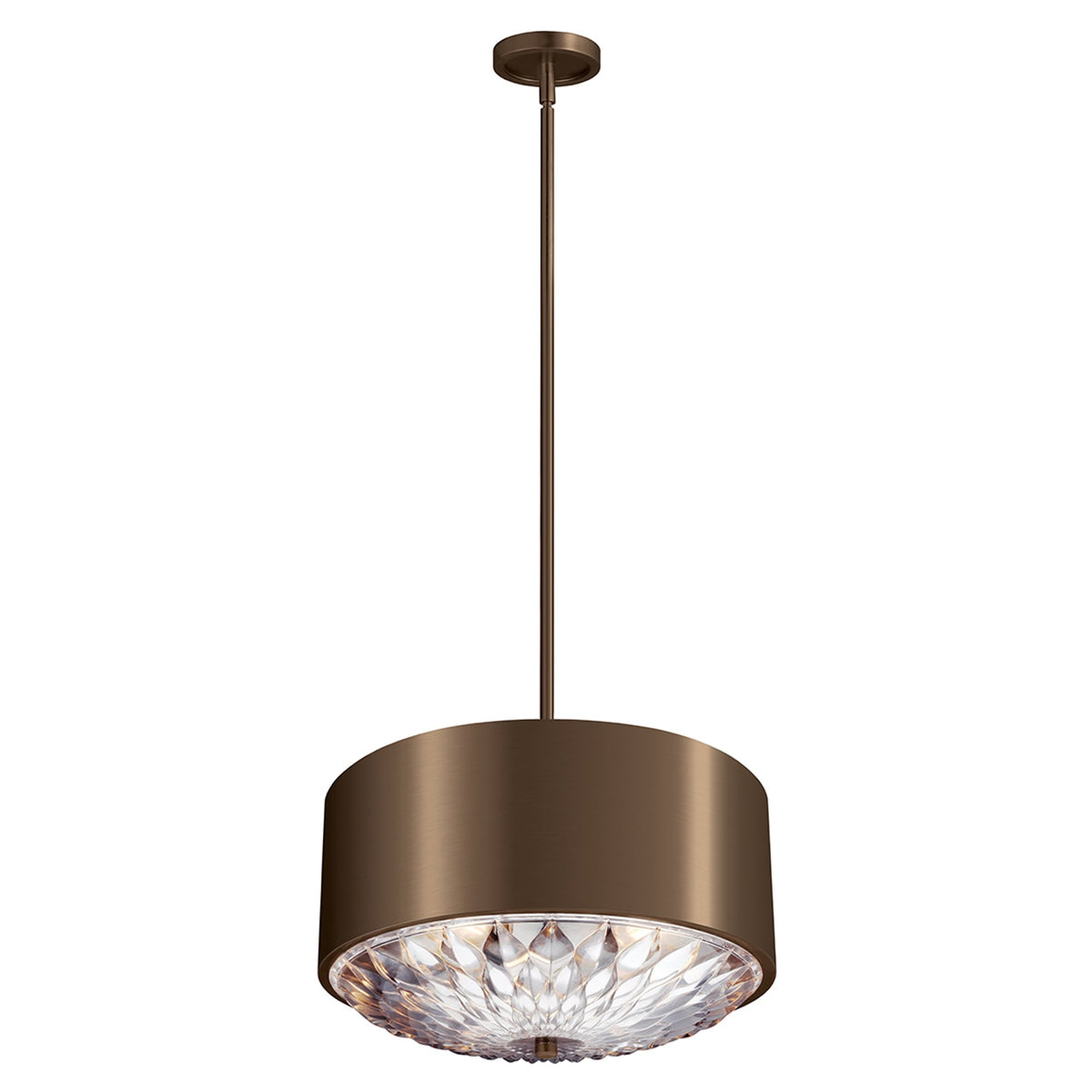 Botanic Medium Pendant Light in Dark Aged Brass