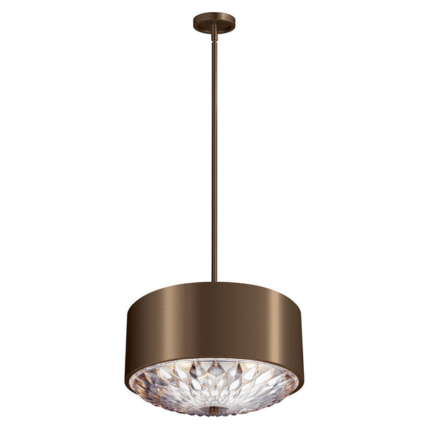 Botanic Medium Pendant Light in Dark Aged Brass