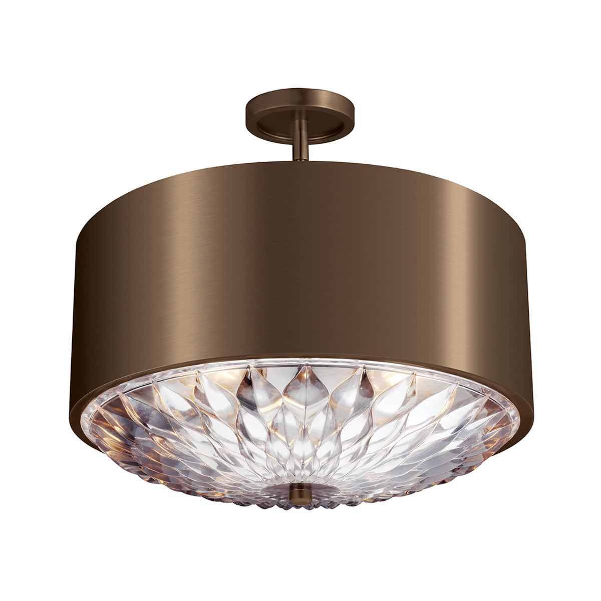 Botanic Medium Pendant Light in Dark Aged Brass