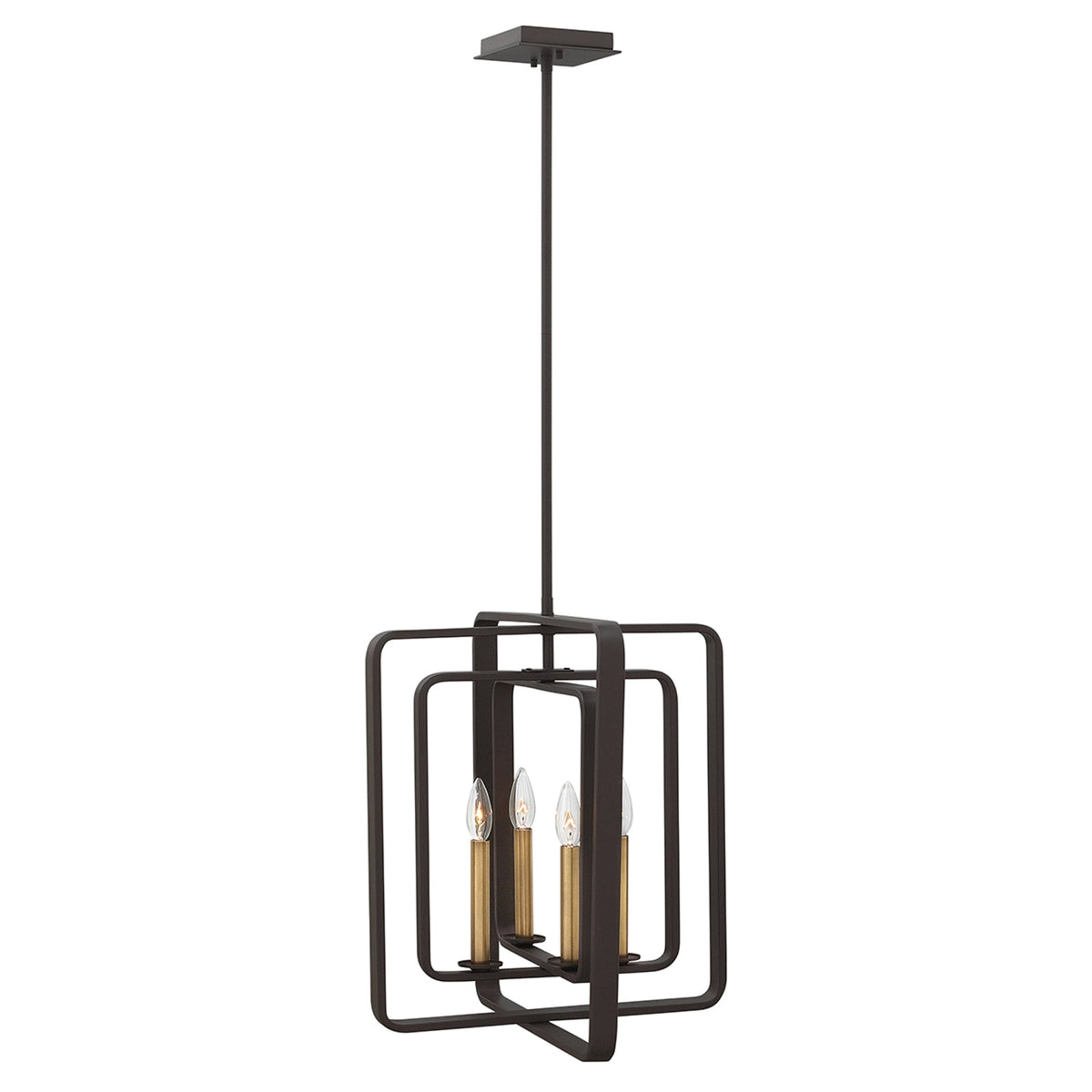 Quentin 4 Light Pendant in Buckeye Bronze Finish